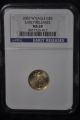 2007 W Eagle G$5 Early Releases Ms 69 In Slab Blue Label 1/10 Ounce Gold Gold photo 2