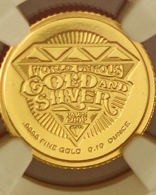 1/10th Oz.  9999 Fine Gold Coin (pawn Stars) photo