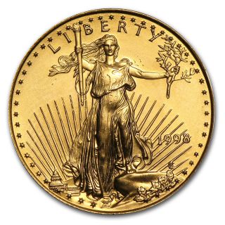 1998 1/4 Oz Gold American Eagle Coin photo