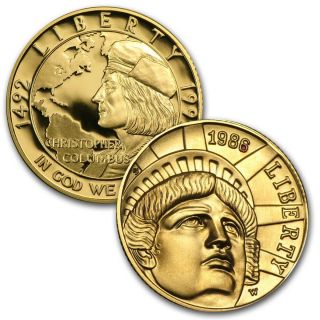 $5 Us Commemorative Gold Coin - Random Year - Sku 14078 photo