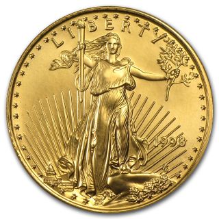 1998 1/2 Oz Gold American Eagle Coin photo