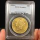 1888 - S Liberty Head Twenty Dollar Gold Coin Graded Pcgs 94 Altered Surfaces Gold photo 2