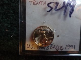 1991 5 Dollar Gold American Eagle. photo