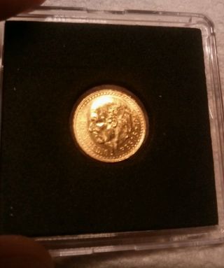Mexico 2 - 1/2,  Gold,  Pesos,  1945 Gold Is On The Way Up Take Advantage. photo