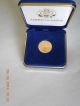 1987 American Gold Eagle 1/4 Oz.  Fine Gold $10 Coin With Display Holder Bullion Gold photo 8