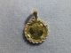 1996 1/25 Oz.  999 Fine Gold Isle Of Man Cat Coin In 14k Bezel Gold photo 1