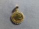 1996 1/25 Oz.  999 Fine Gold Isle Of Man Cat Coin In 14k Bezel Gold photo 2