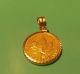 One Day Of 1 Canada,  Maple Leaf 1/4 Oz,  10 Dollar Coin In 14k Pendant Bezel Gold photo 3