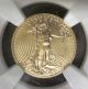 2011 Uncirculated $5 1/10 Oz 25th Anniversary Gold Eagle Ngc Ms70 Early Releases Gold photo 2