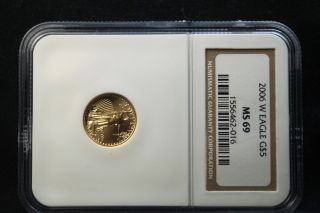 2006 W $5 Gold Eagle Ms 69 Ngc photo