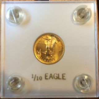 1986 American Gold Eagle,  1/10 Oz.  In Plastic Case photo