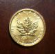 1998 1/10 Oz Canadian Maple Leaf.  9999 Pure Gold Gold photo 1