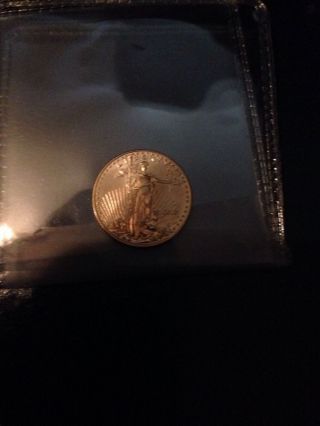 1/10 Oz Gold American Eagle Coin - 2010. photo