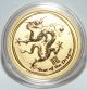 2012 Australia G$15 9999 24kt Ms Desired Lunar Gold Dragon Gold Coin Gold photo 4