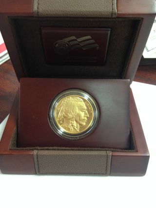 2013 - W $50.  999 Proof Gold Buffalo 1oz,  Govt Box And photo