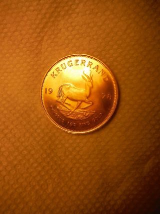 1978 South Africa Krugerrand One Oz Fine Gold Bullion Coin Great Investment photo