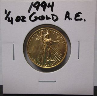 1994 Bu 1/4 Oz $10 Gold American Eagle Unc Coin photo