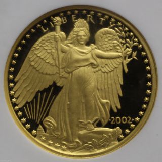 2002 Liberia Africa Gold $100 Winged Liberty Ngc Pr 69 Ucam 0747558b photo