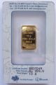 10 Gram Pamp Suisse Gold Bar With Assay Certificate Gold photo 1