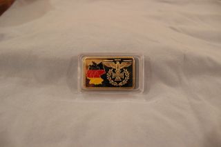 German One Troy Ounce 100 Mils.  999 Fine Gold photo
