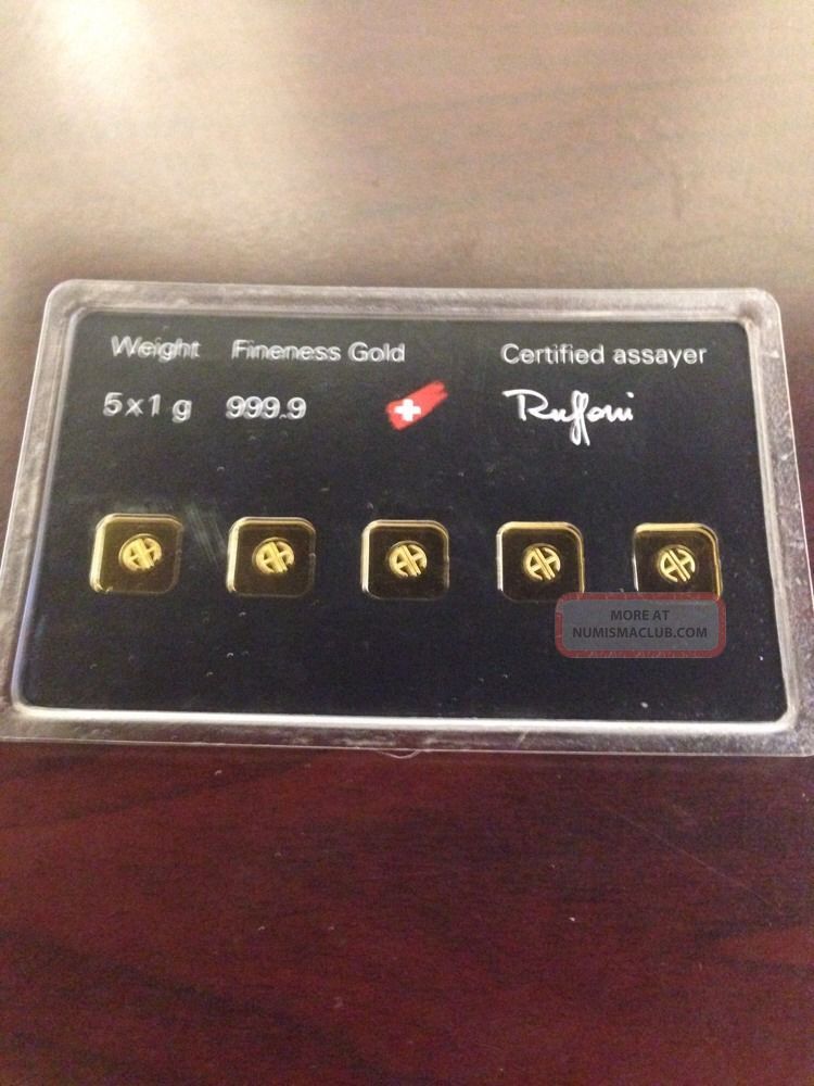 Argor Heraeus 5 Gram Gold Bar Multicard (price)