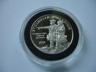 2004 Stillwater Palladium 1/4 Ounce Coin Lewis & Clark photo