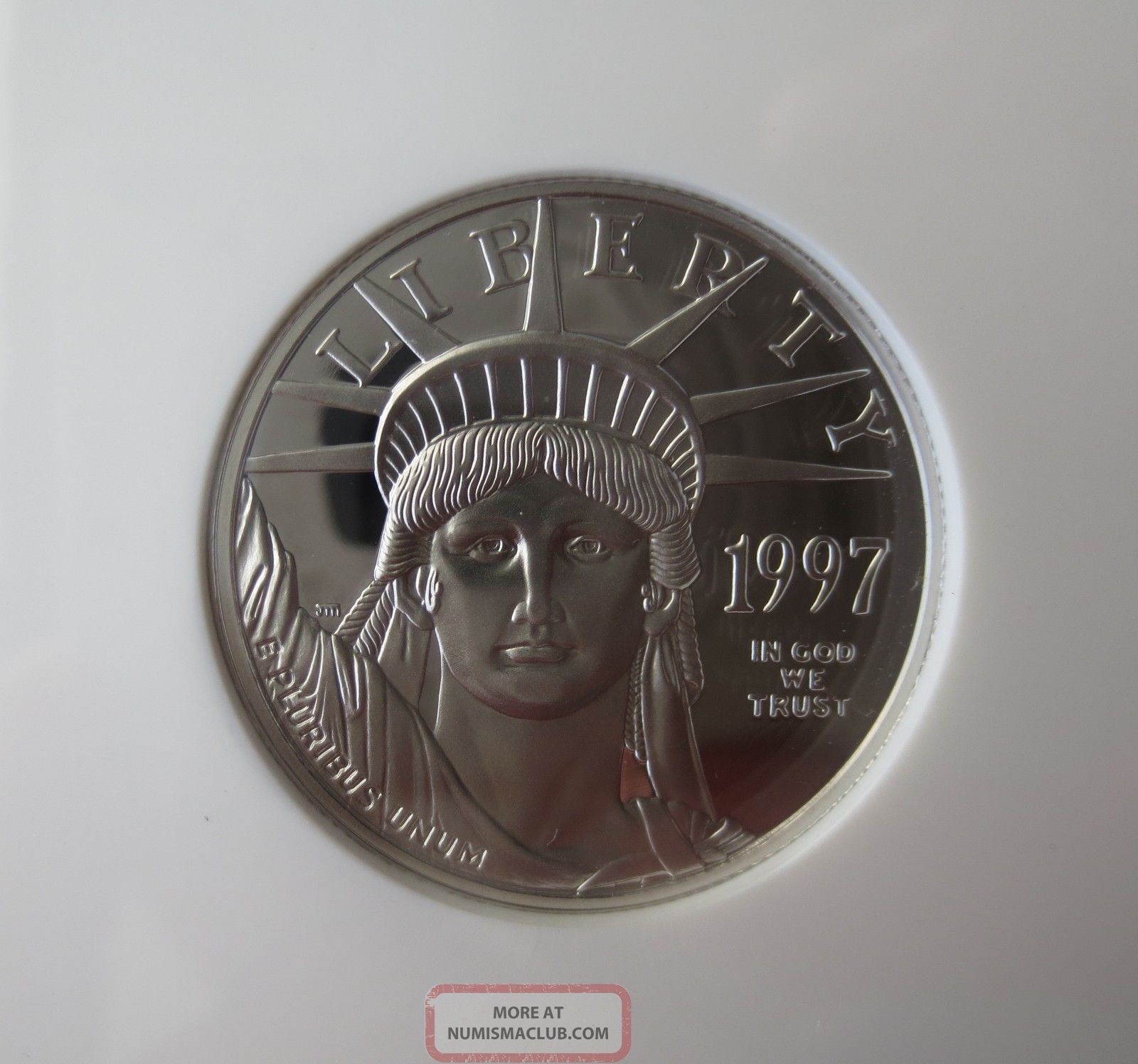 1997 Eagle, Proof, Ngc Pf 70, Us, 50 Dollars, 1/2 Ounce, . 9995 Platinum Coin