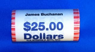 2010 James Buchanan Presidential Dollars - 25 Coin Wrapped Ro photo