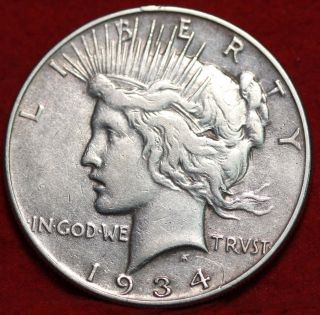 1934 Silver Peace Dollar photo