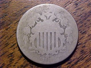 1868 Shield Nickel.  99c photo