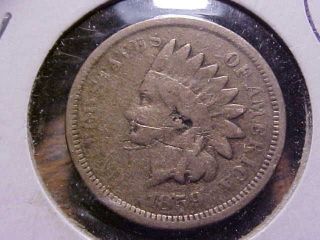 1859 Indian Head Cent Vg Detail.  99c photo