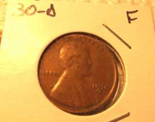 1930 - D Lincoln Cent,  F photo