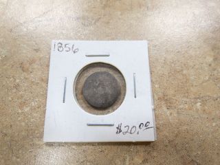 1856 Three 3 Cent Silver Coin photo