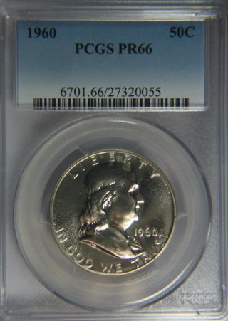 1960 Franklin Silver Half Dollar Proof - Pcgs Pr66 photo