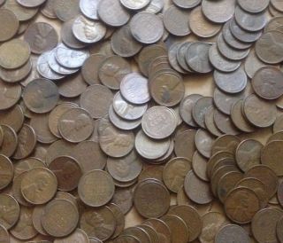 100 Unsearched Lincoln Wheat Cents 