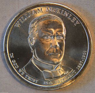2013 - D William Mckinley Uncirculated Presidential Dollar - Single photo