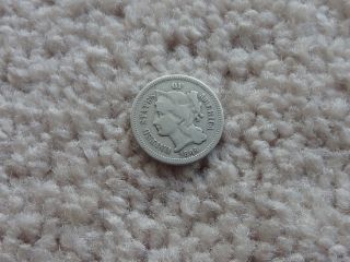 1865 3cn Three Cent Nickel - Full Date - photo