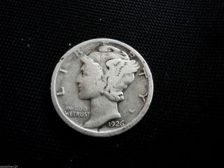 1926 - D Silver Mercury Dime Us Coin photo