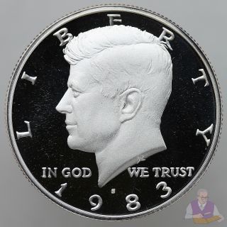 1983 S Kennedy Half Dollar Gem Deep Cameo Cn - Clad Proof Coin photo
