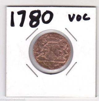 1780 Voc Dutch East India Trading Company York Penny 235 Years Old photo