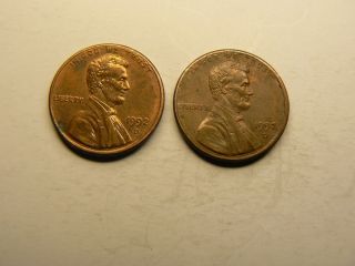 1992 - D 1c Circulated Denver Double Die Lincoln Cent photo