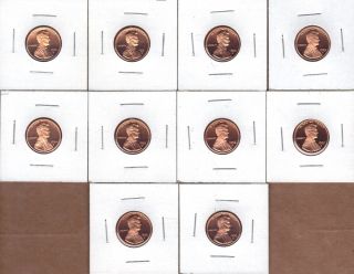 1990 - S To 1999 - S Dcam Proof Lincoln Cents (10 Coin Run) photo