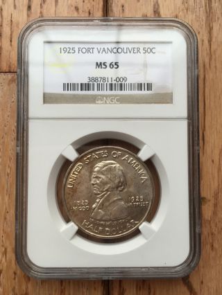 1925 Ngc Ms 65 Fort Vancouver Silver Commemorative photo