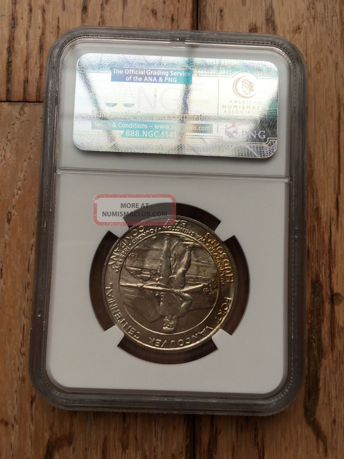 1925 Ngc Ms 65 Fort Vancouver Silver Commemorative