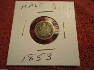 1853 // Seated Half Dime // One Price // D10 photo