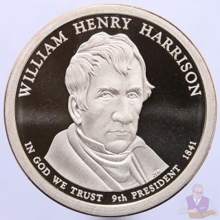 2009 S Presidential Dollar William Henry Harrison Gem Deep Cameo Proof photo