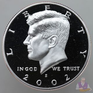 2002 S Kennedy Half Dollar Gem Deep Cameo Cn - Clad Proof Coin photo