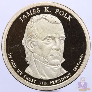 2009 S Presidential Dollar James K.  Polk Gem Deep Cameo Proof photo