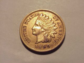 1899 Indian Head Cent Au Details photo