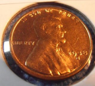 1938 S Lincoln Cent - Bu Red photo